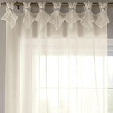 Tiara Diamante Tab Top Voile Curtain Panels - Blush Pink