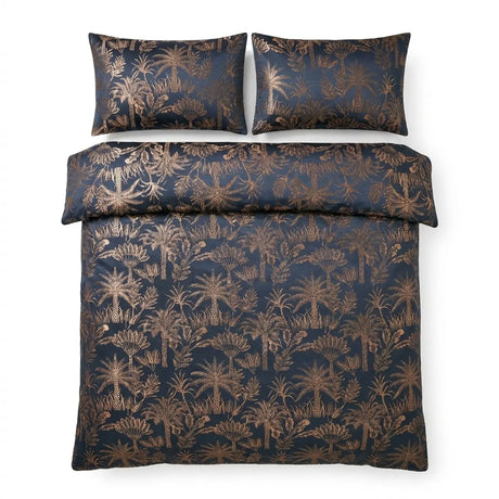 Midnight Palm Navy Duvet Cover Set 2