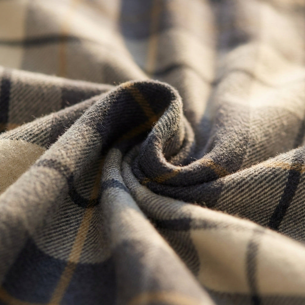 Lomond Check Flannelette Duvet Cover Set by Rapport Home