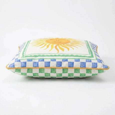 Soleil Sun Illustrated Print Outdoor Filled Cushion / Cushion Cover 2