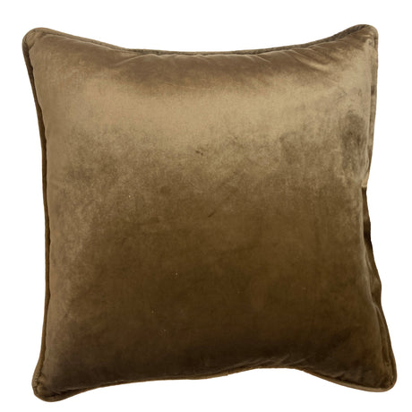 Piped Velvet Cushion Cover Collection 17" x 17" (43cm x 43cm) by Rapport Home