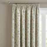 Bird Trail Jacquard Tape Top Pencil Pleat Curtains Beige 2