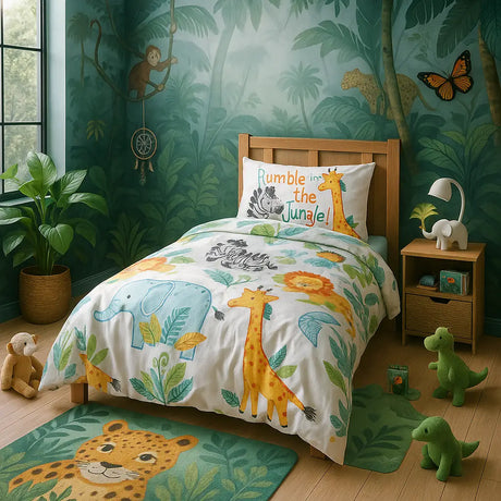 Rumble in the Jungle Duvet Cover Set by Rapport Home