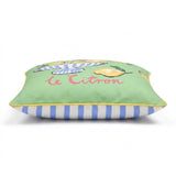 Lemon Fruit Bowl 100% Cotton Outdoor Filled Cushion / Cover 17" x 17" 2
