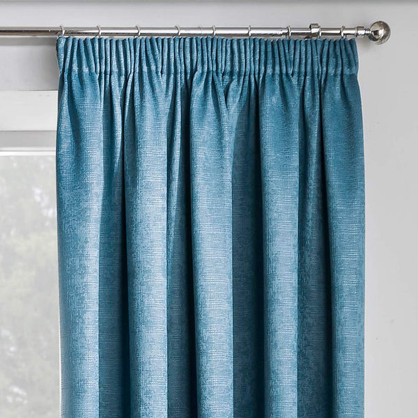 Matrix Block Out Thermal Tape Top Curtains Teal