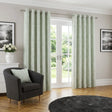 Marple Thermal Ready Made Eyelet Curtains - Sage Green