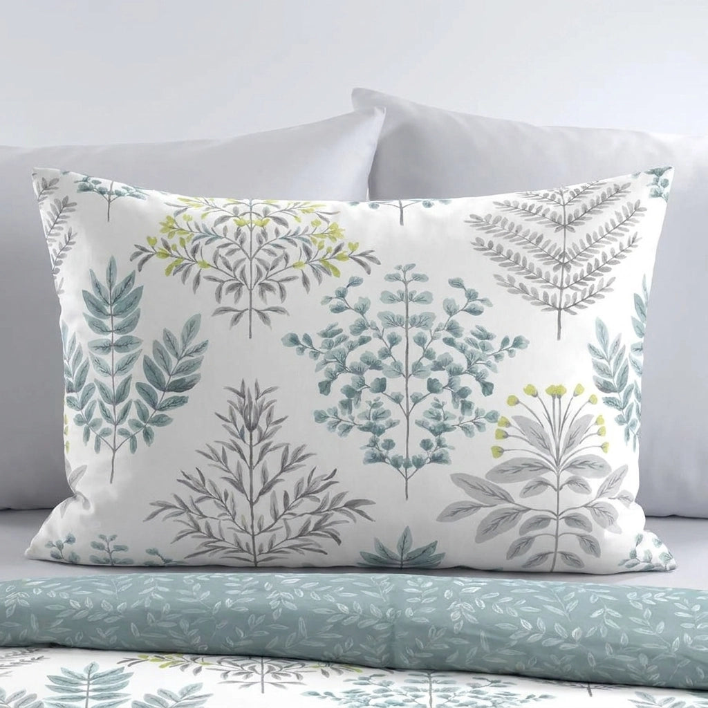 Emily Floral Duck Egg Polycotton Duvet Cover Set 3