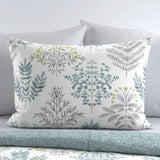 Emily Floral Duck Egg Polycotton Duvet Cover Set 3