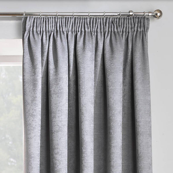 Matrix Block Out Thermal Tape Top Curtains Grey