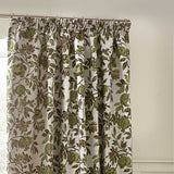 Pomegranate Jacquard Tape Top Pencil Pleat Curtains by Wylder Nature