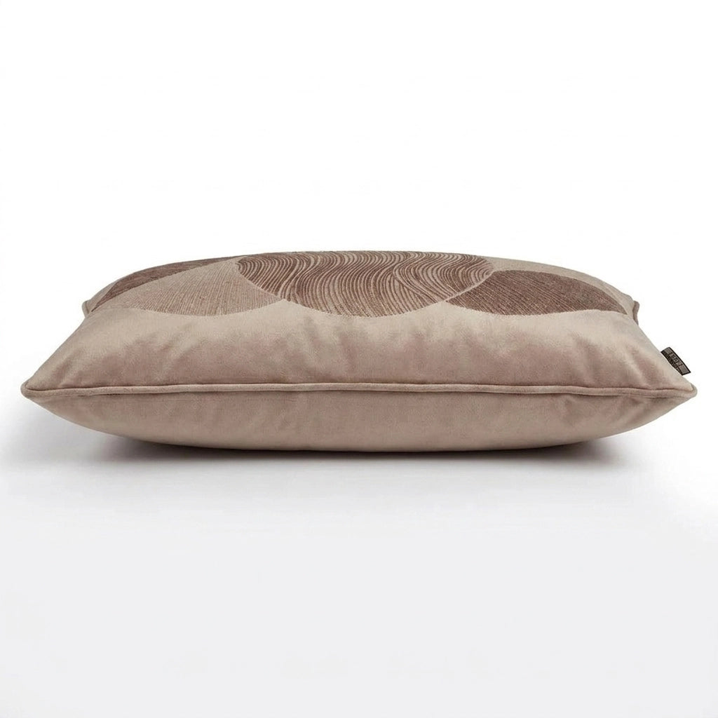 Laurence Llewelyn-Bowen Venus Desire Circle Embroidered Mink Cushion 3