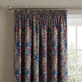 Bessie Floral Pencil Pleat Tape Top Curtains 2