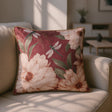 Fiorella Floral Velvet Filled Cushion 43cm x 43cm - Wine