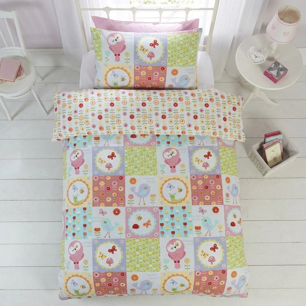 Birdie Patchwork Duvet Cover Set