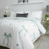 Bows Green Duvet Cover Bedding Set 2
