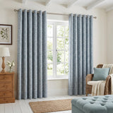 Sade Floral Eyelet Curtains 1
