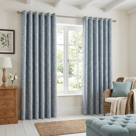 Sade Floral Eyelet Curtains 1