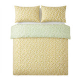 Retro Daisy Floral Yellow Polycotton Duvet Cover Set 2