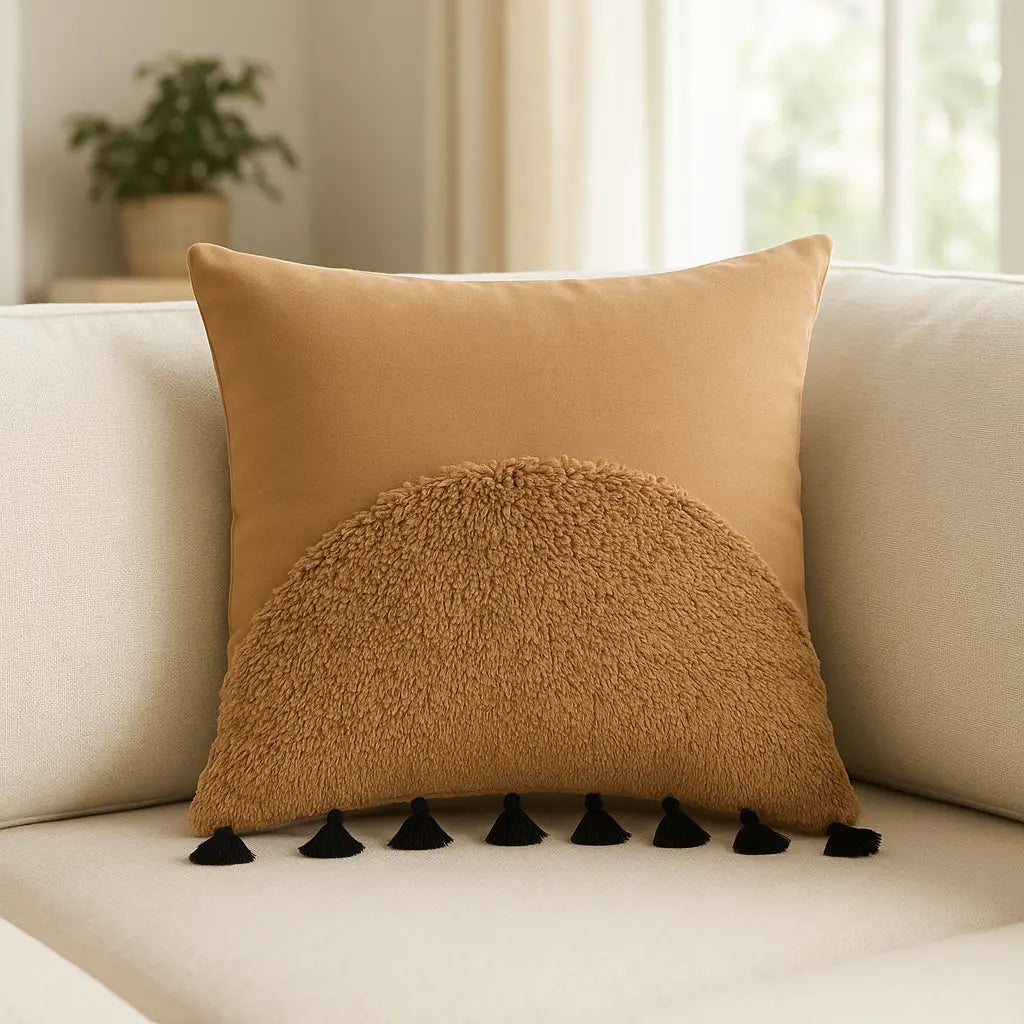 Radian 100% Cotton Cinnamon Cushion Cover 45cm x 45cm