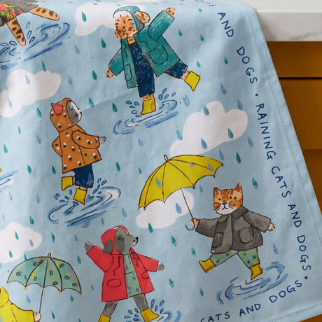 Raining Cats & Dogs 100% Cotton Tea Towel 2