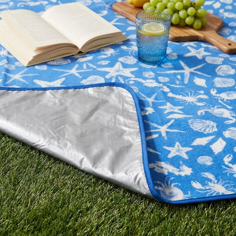 Coastal Bay Picnic Blanket Waterproof Outdoor Rug 2