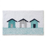 Beach Huts 100% Cotton Bath Mat 2