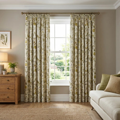 Grove Lined Tape Top Pencil Pleat Curtains 1