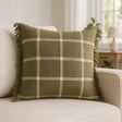 Beni Cushion Cover 18" x 18" - Moss / Natural