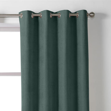 Velvet Chenille Eyelet Curtains Green Eyelet Curtains Alan Symonds   