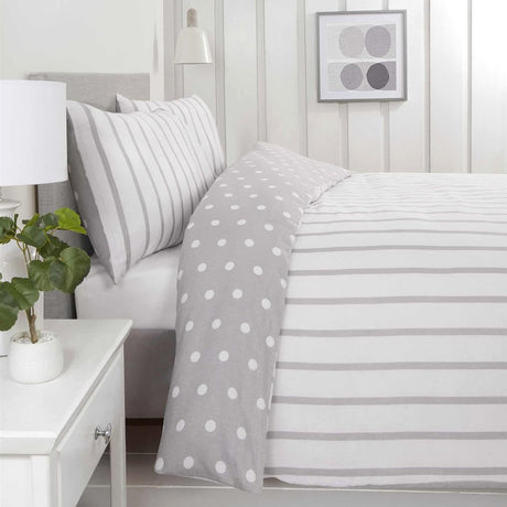 So Soft Spots & Stripes Duvet Cover Set by Rapport Home