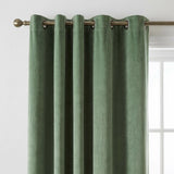 Heavy Chenille Velvet Lined Eyelet Curtains 2