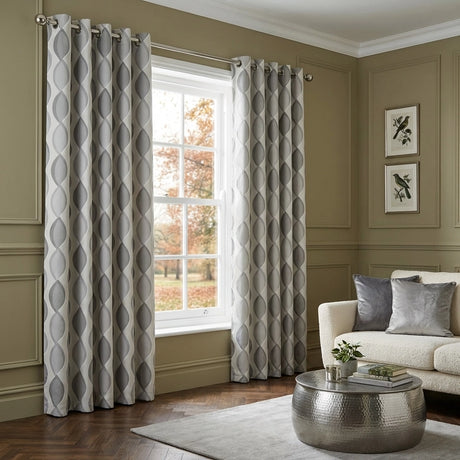 Lennox Cotton Eyelet Curtains Ready Made 4