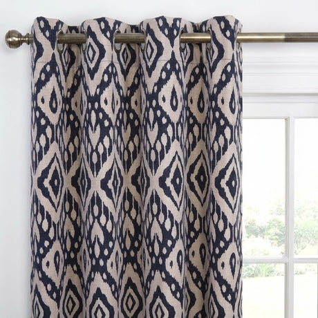 Marrakech Geometric Eyelet Curtains 2