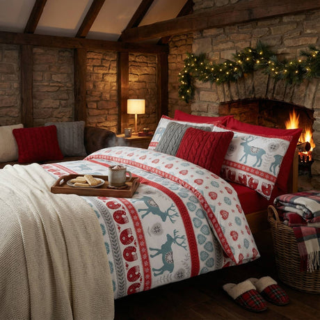 Scandi Flannelette Duvet Cover Set by Rapport Home