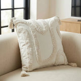 Cabana Tufted 100% Cotton Cream Cushion Cover 43cm x 43cm