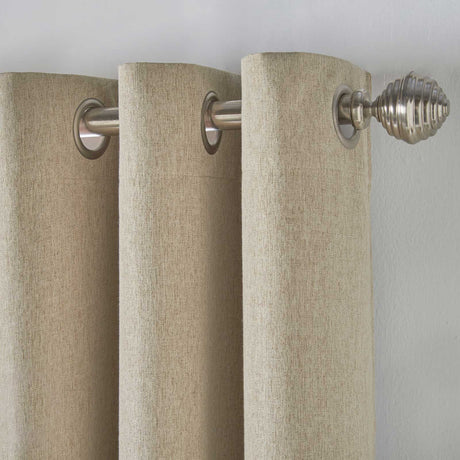 Blackout Linen Look Eyelet Curtains by Alan Symonds