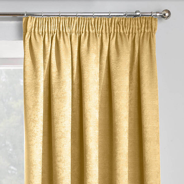 Matrix Block Out Thermal Tape Top Curtains Ochre