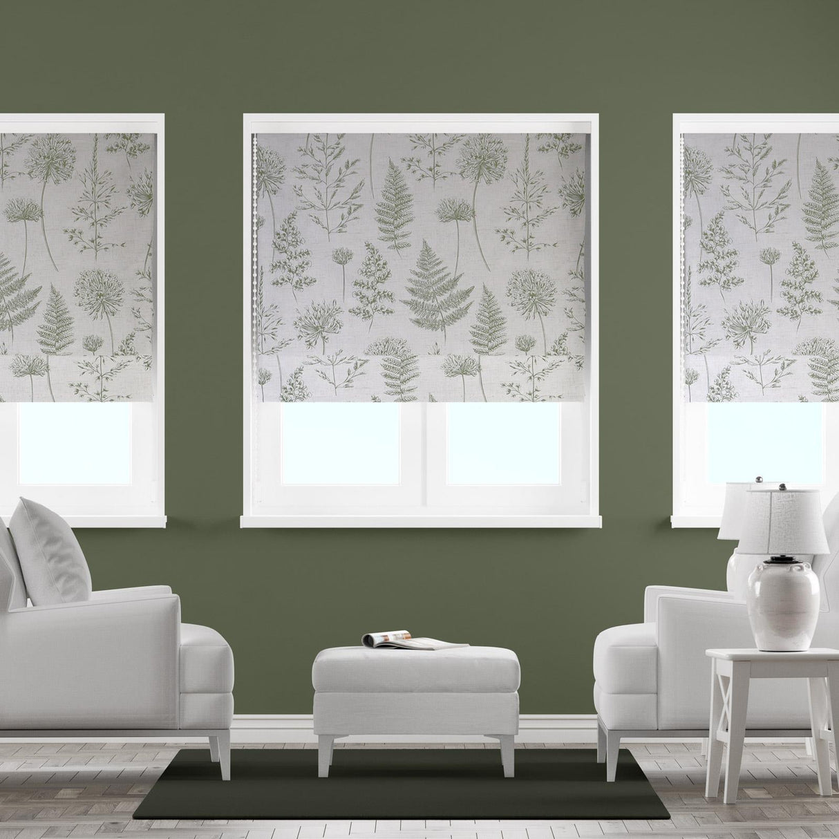 Chervil Fern Made To Measure Roman Blind by Style Furnishings