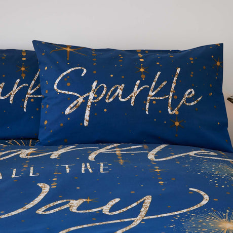 Catherine Lansfield Christmas Sparkle Festive Duvet Cover Set 6