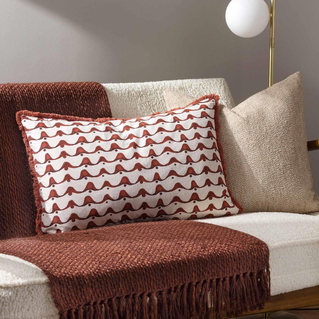 Avery Rectangular Cushion 100% Cotton
