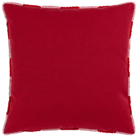 Check Knitted Cushion Cover by furn.