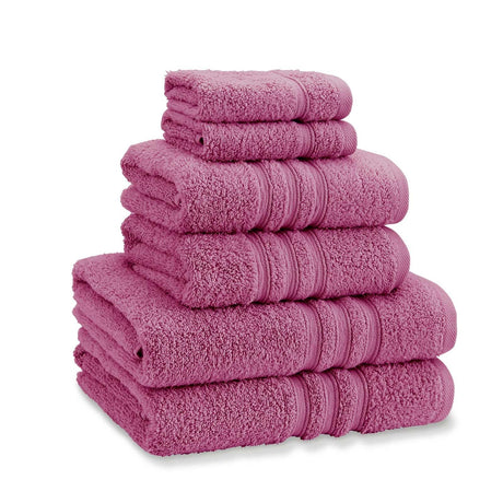 Catherine Lansfield Zero Twist 6 Piece Cotton Towel Bale Set 500GSM - Raspberry