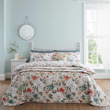 Pippa Floral Birds Duvet Cover Set