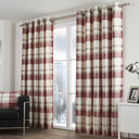 Balmoral Check Eyelet Curtains by Fusion