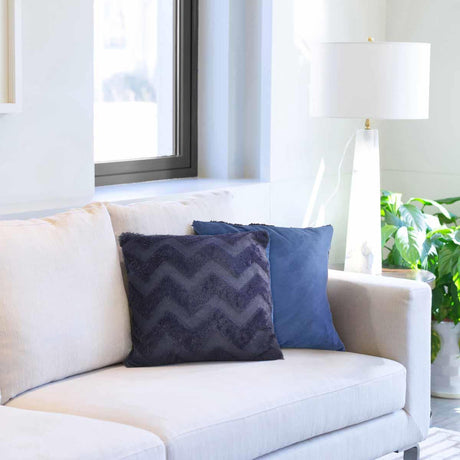 Nyla Zig Zag Cushion Cover 17x17" (43x43cm) by Emma Barclay