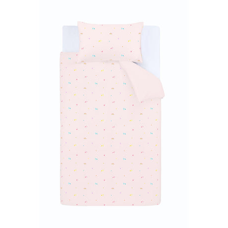 Catherine Lansfield Embroidered Unicorn Pink Kids Duvet Cover Set 5