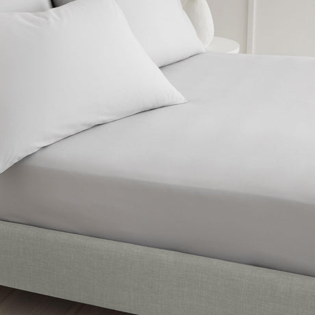 200 Thread Count Cotton Percale Fitted Sheet 32cm Deep by Bianca