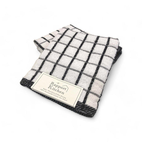 Luxury Terry Cotton Black Kitchen Textile