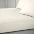 Bianca 400 Thread Count Cotton Sateen 36cm Deep Fitted Sheet - Oyster