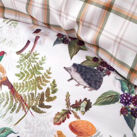 Velvet Woodland Walk Duvet Cover Set by Catherine Lansfield